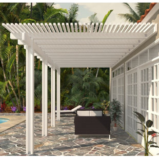 Go to store & view more images 14 Ft. D Aluminum Pergola by Heritage Patios