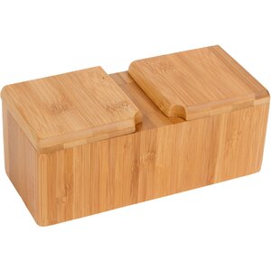 Bamboo Salt and Pepper Box