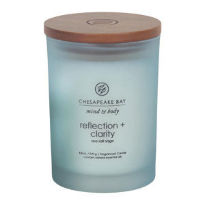 Mind & Body Reflection and Clarity Sea Salt Sage Jar Candle