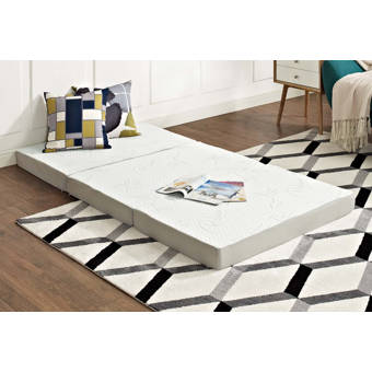 Alwyn Home Kinnison Tri Fold 4 Medium Gel Memory Foam Mattress