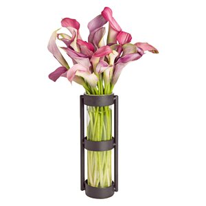 Elegant Cylinder Glass Vase (Set of 2)