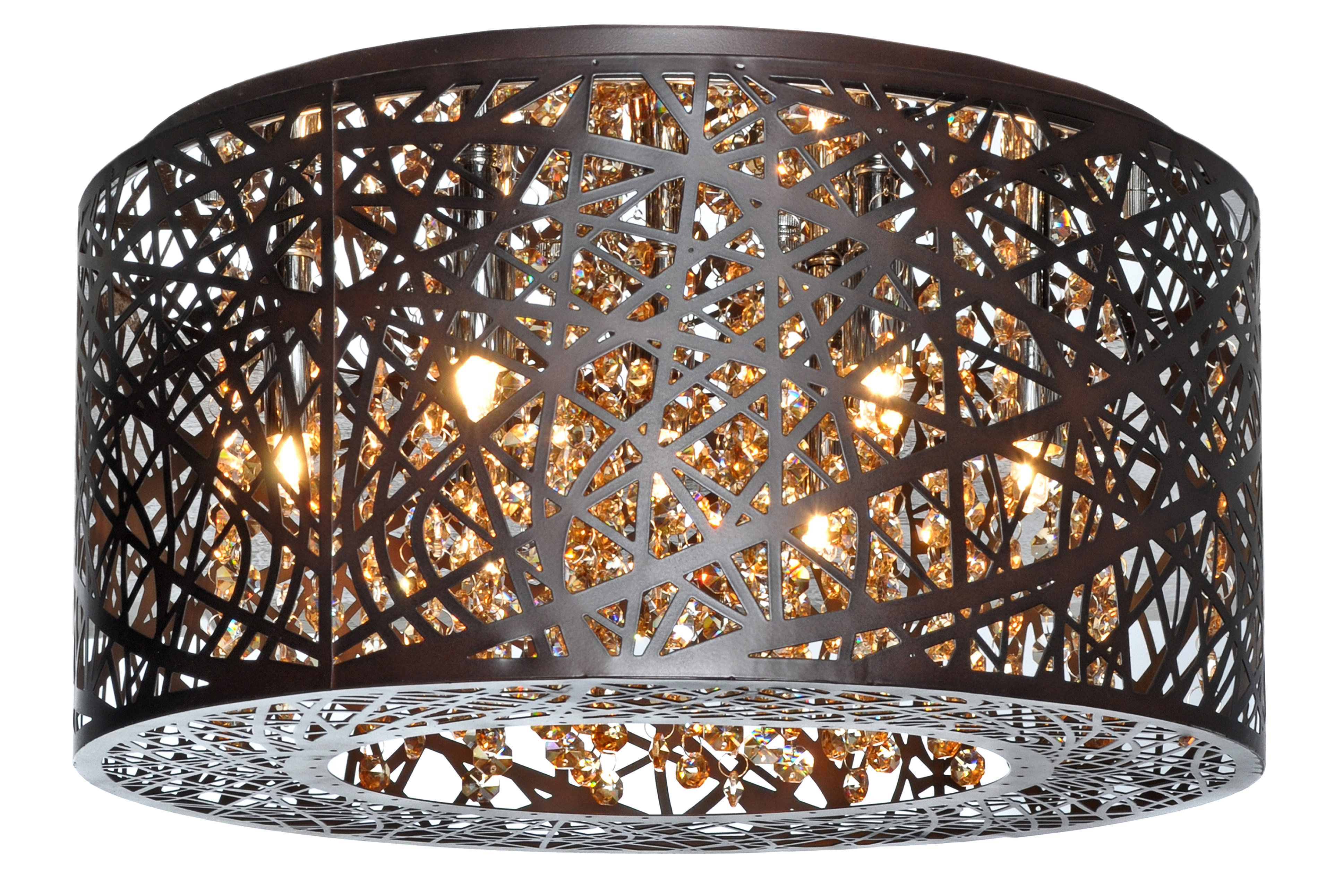 Nicklas 7 Light 15 75 Unique Statement Drum Flush Mount Nicklas 7 Light 15 75 Unique