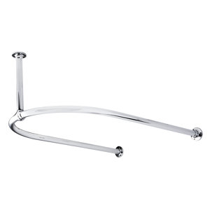 Wandmontierter Duschvorhangring aus Metall von U..