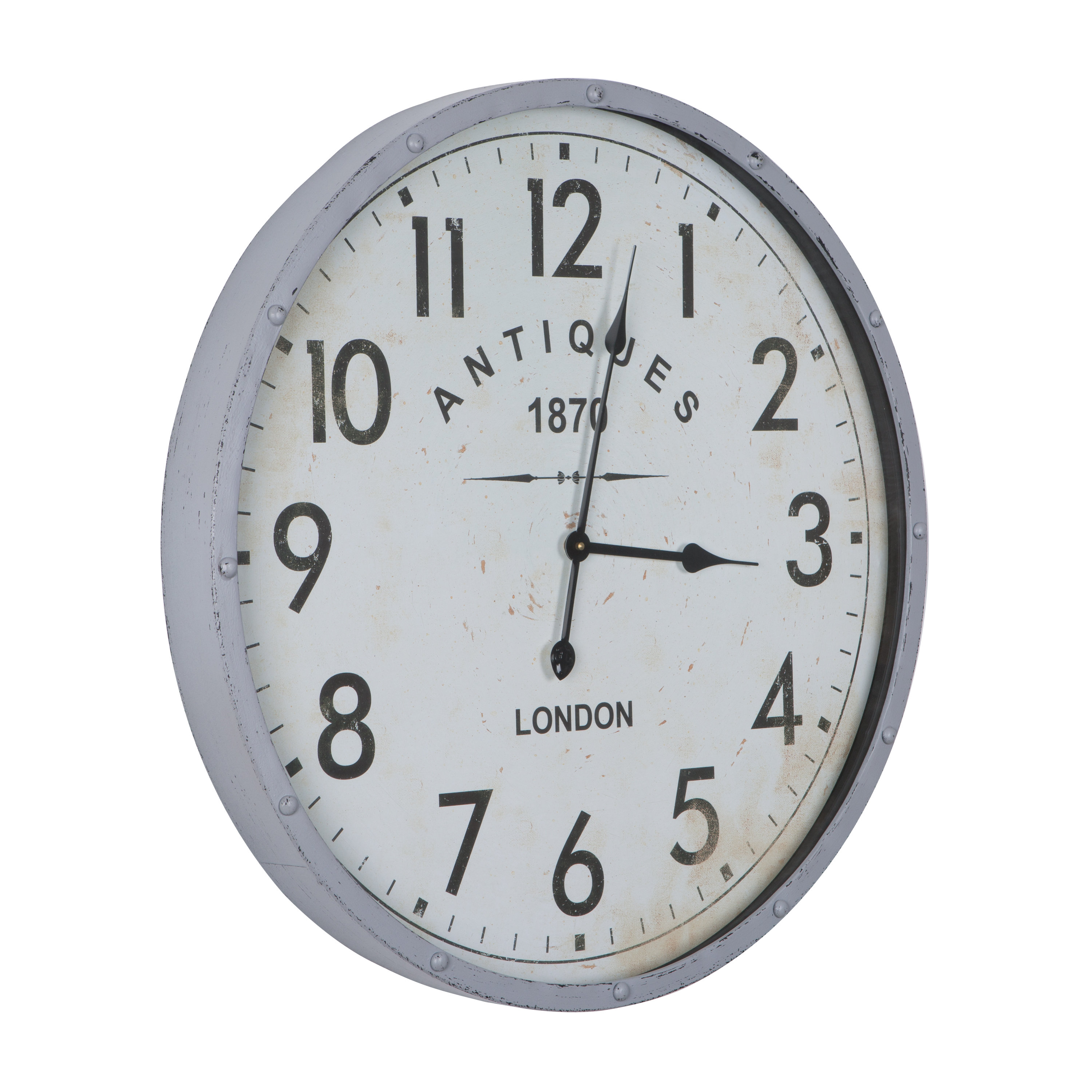 Gracie Oaks Oversized Antique 1870 26 77 Wall Clock Reviews Wayfair Ca