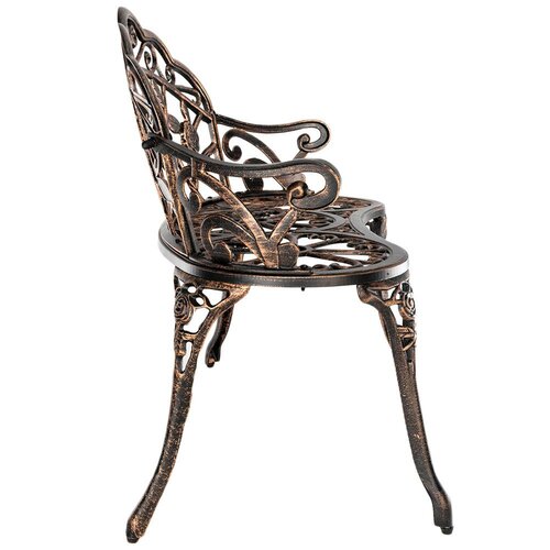 Fleur De Lis Living Vedant Metal Outdoor Bench & Reviews | Wayfair