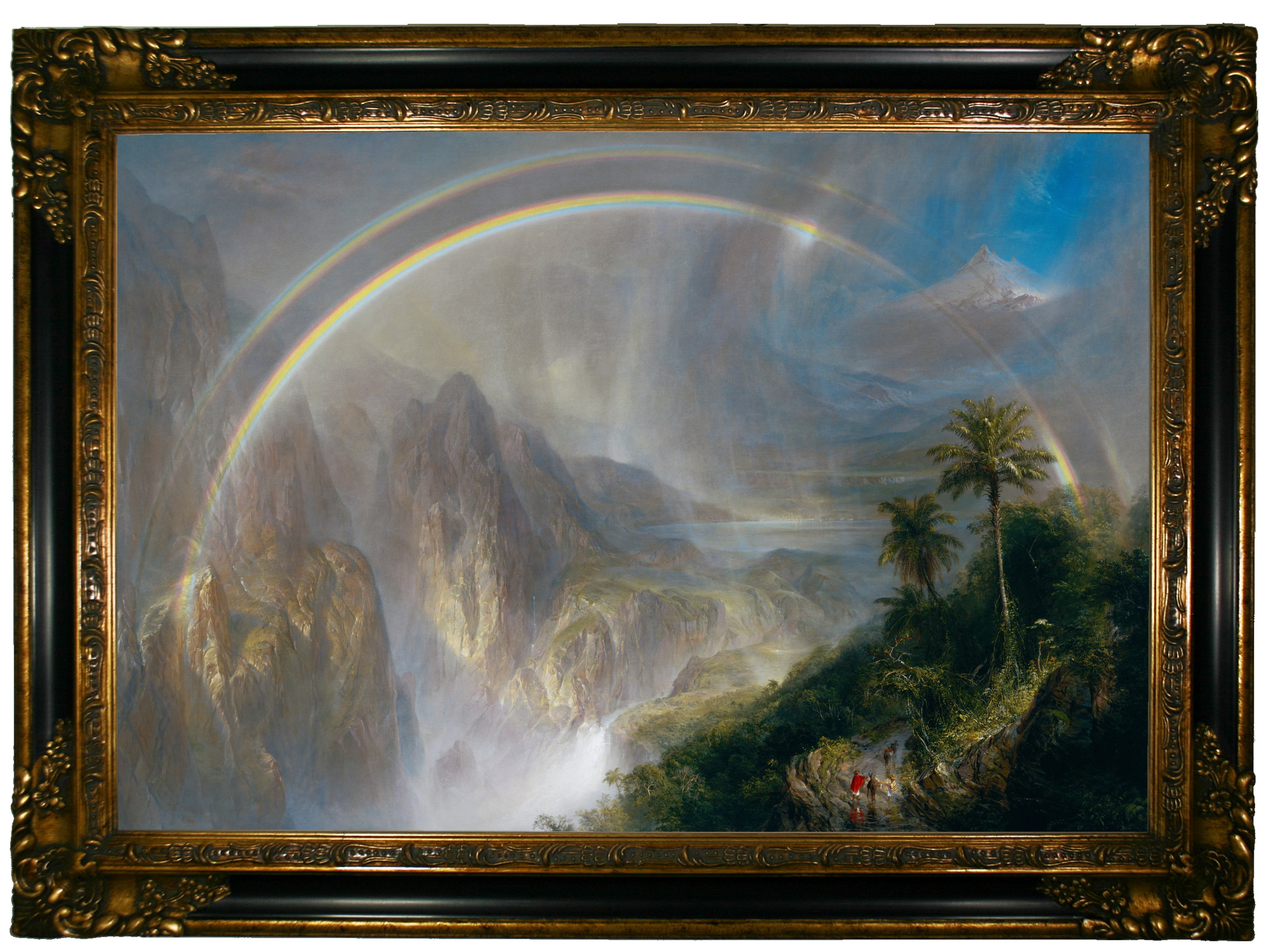 Tropical Scene by Frederick Edwin Church Giclee Fine Art Print Repro on Canvas