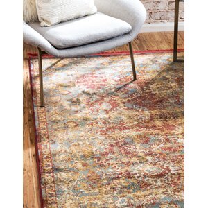 Lonerock Spanish Red/Green Area Rug