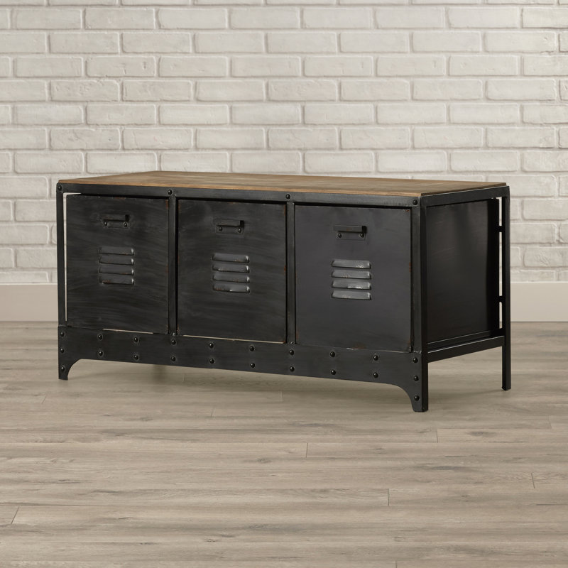 T Austin Design Banc De Rangement En Métal Merwin Et T Austin Design Banc De Rangement