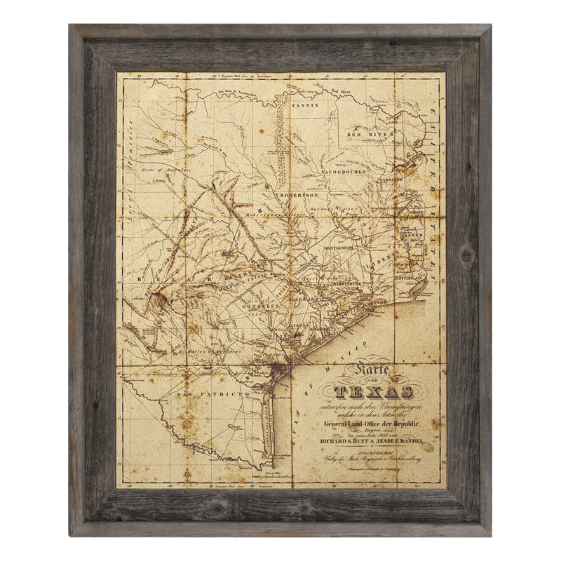 Breakwater Bay Sepia Texas Map Picture Frame Graphic Art Print On Canvas Reviews Wayfair Ca