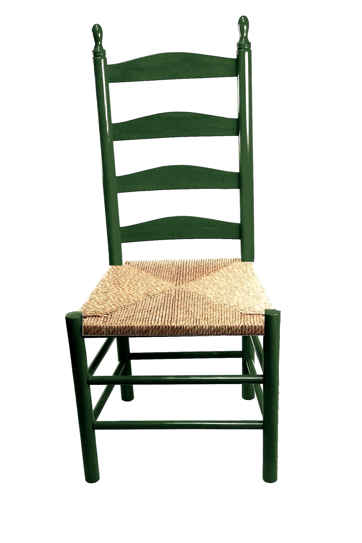 green ladder back chairs