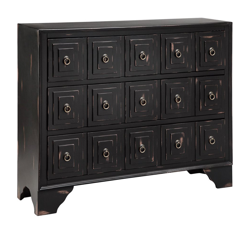 Gracie Oaks Marianna 3 Drawer Apothecary Accent Chest Wayfair