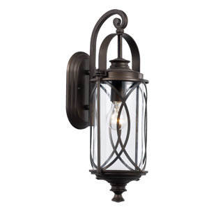 Go to store & view more images Ginsburg 1-Light Outdoor Wall Lantern by Bungalow Rose