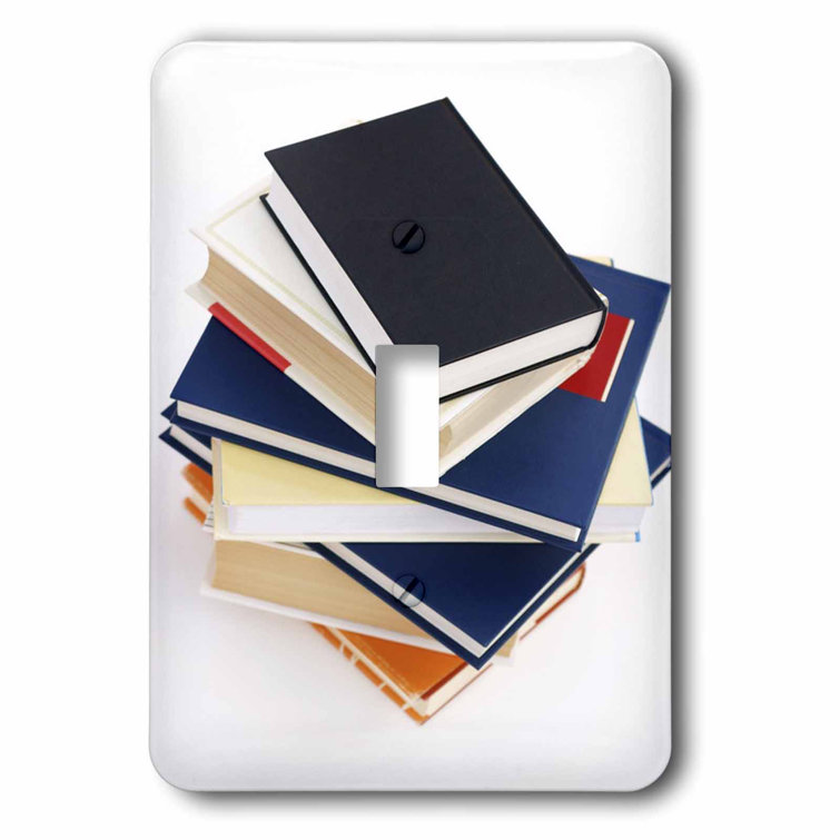 3dRose lsp_39043_1 Stack Of School Books Single Toggle Switch 3dRose lsp_39043_1 Stack Of School Books Single Toggle Switch