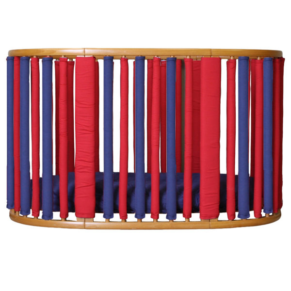 navy blue crib bumper