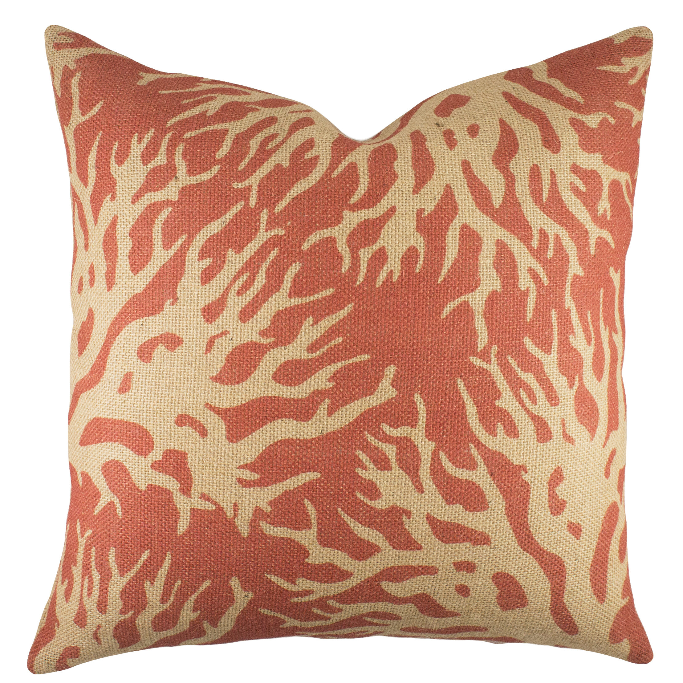 Coral and best sale grey pillows