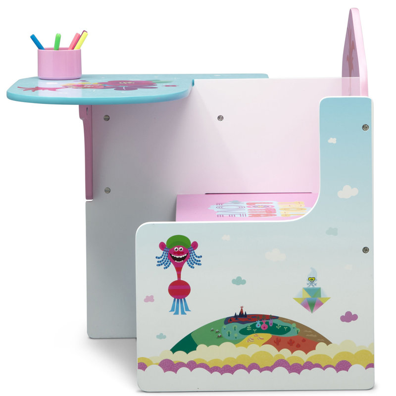 Delta Children Trolls World Tour 23 Art Desk With Storage Bin Reviews Wayfair