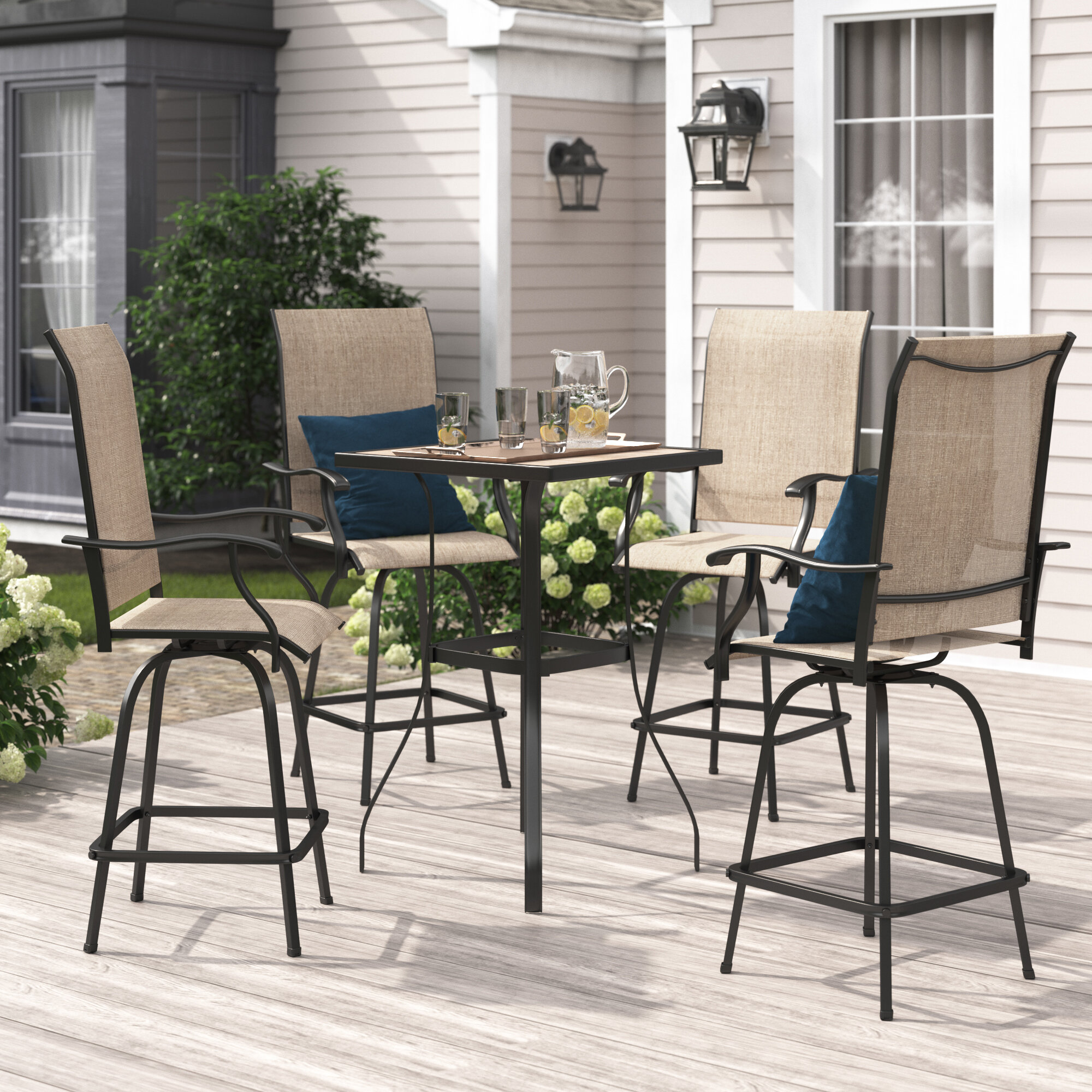 bar height patio chairs set of 4