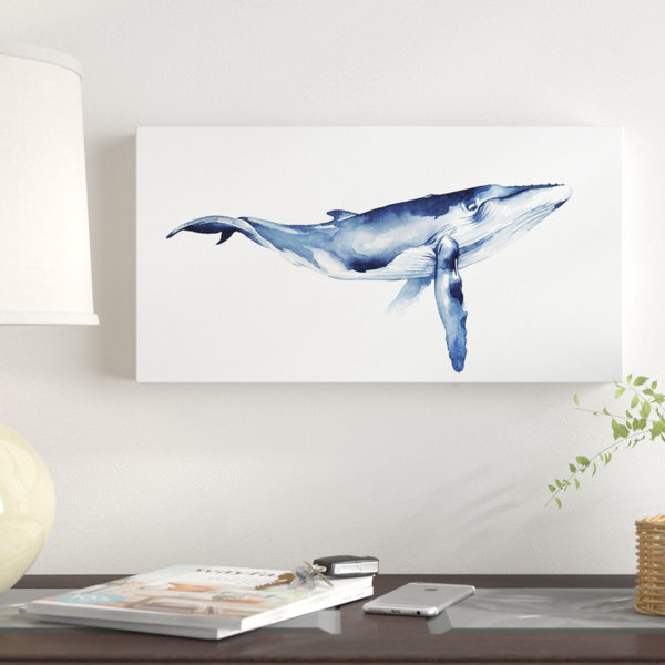 East Urban Home Whale Portrait I Acrylic Painting Print On