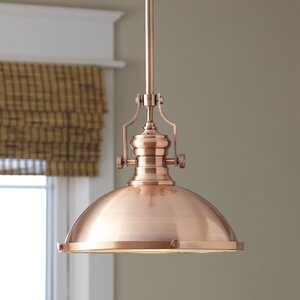 Waltham 1-Light Bowl Pendant