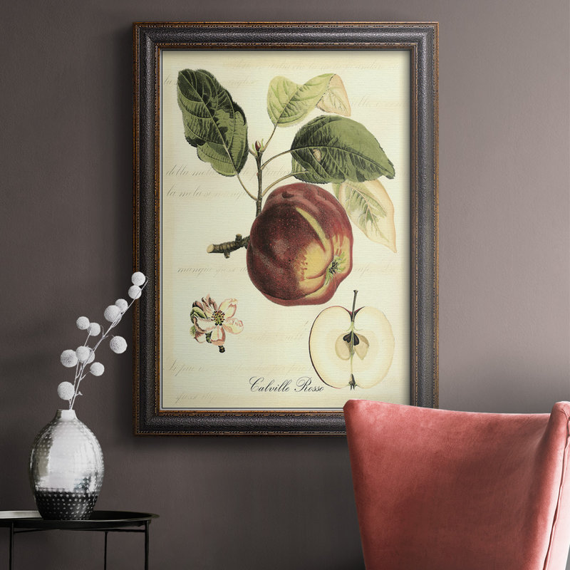 Printed Tuscan Fruits I Premium Framed Canvas- Ready To Hang Size: 20" H x 16" W x 2.5" D