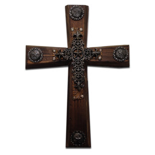 Rustic Cross Wall Decor Wayfair Rustic Wood Cross Wall Decor Set Of 2