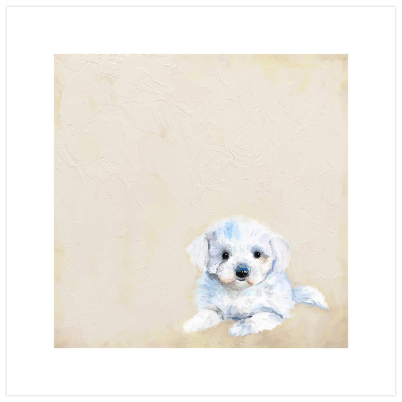 Ebern Designs Best Friend Shih Tzu Puppy Acrylic Painting