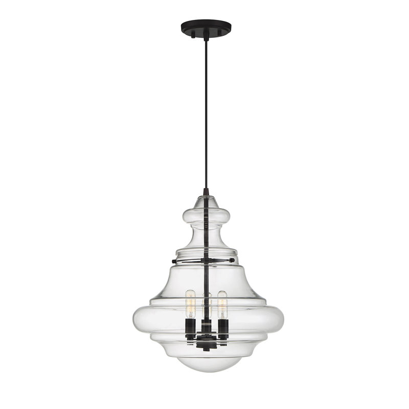 Gracie Oaks Youmans 3 Light Schoolhouse Pendant Birch Lane Youmans 3 Light Schoolhouse Pendant