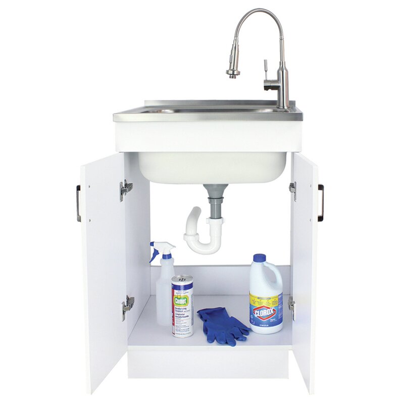 23 6 X 19 7 Free Standing Laundry Sink With Faucet