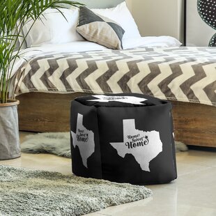 Home Sweet Fort Worth Cube Ottoman By East Urban Home