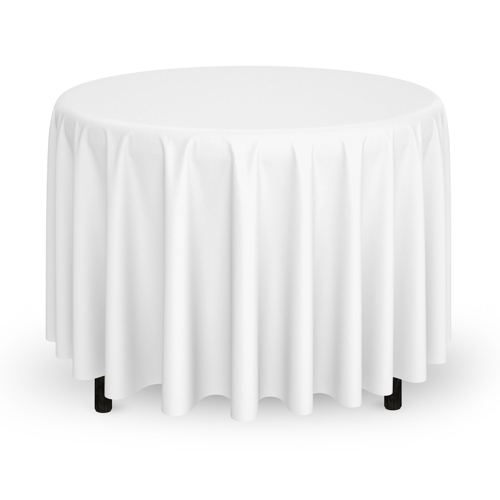 12 restaurant wedding linen table cloths poly round 90"