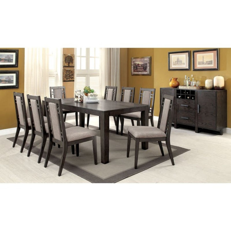 Wrought Studio Eris I Modern Style Dining Table With 8 Chairs