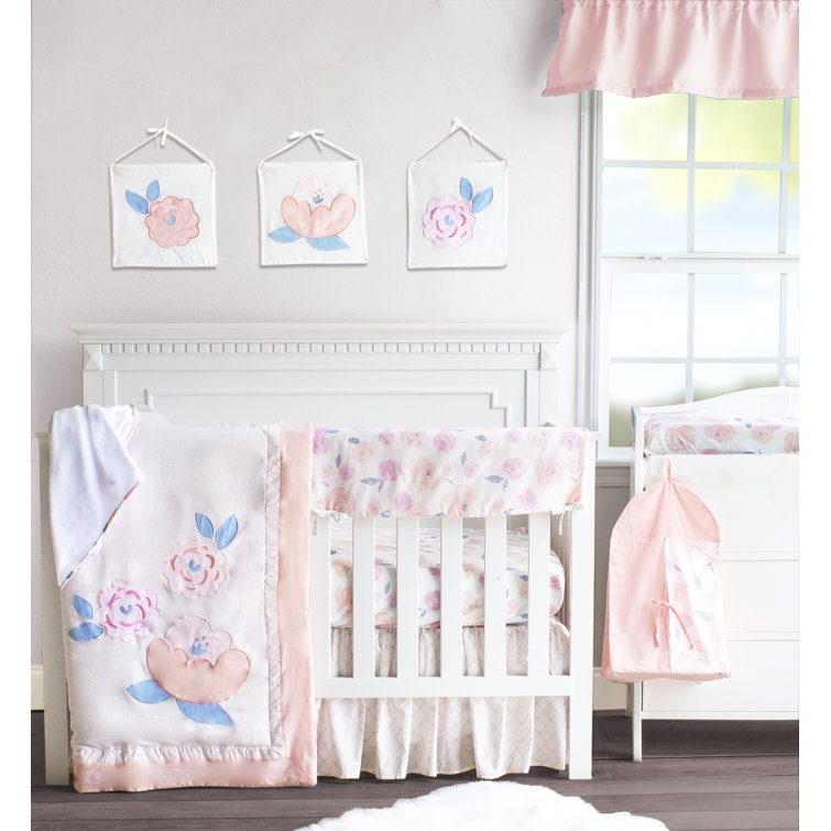 mauve crib bedding