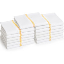 15.6" x 23.7" NEW Golden Cotton 4 Pack Kitchen Towels Set Highly Absorbent 