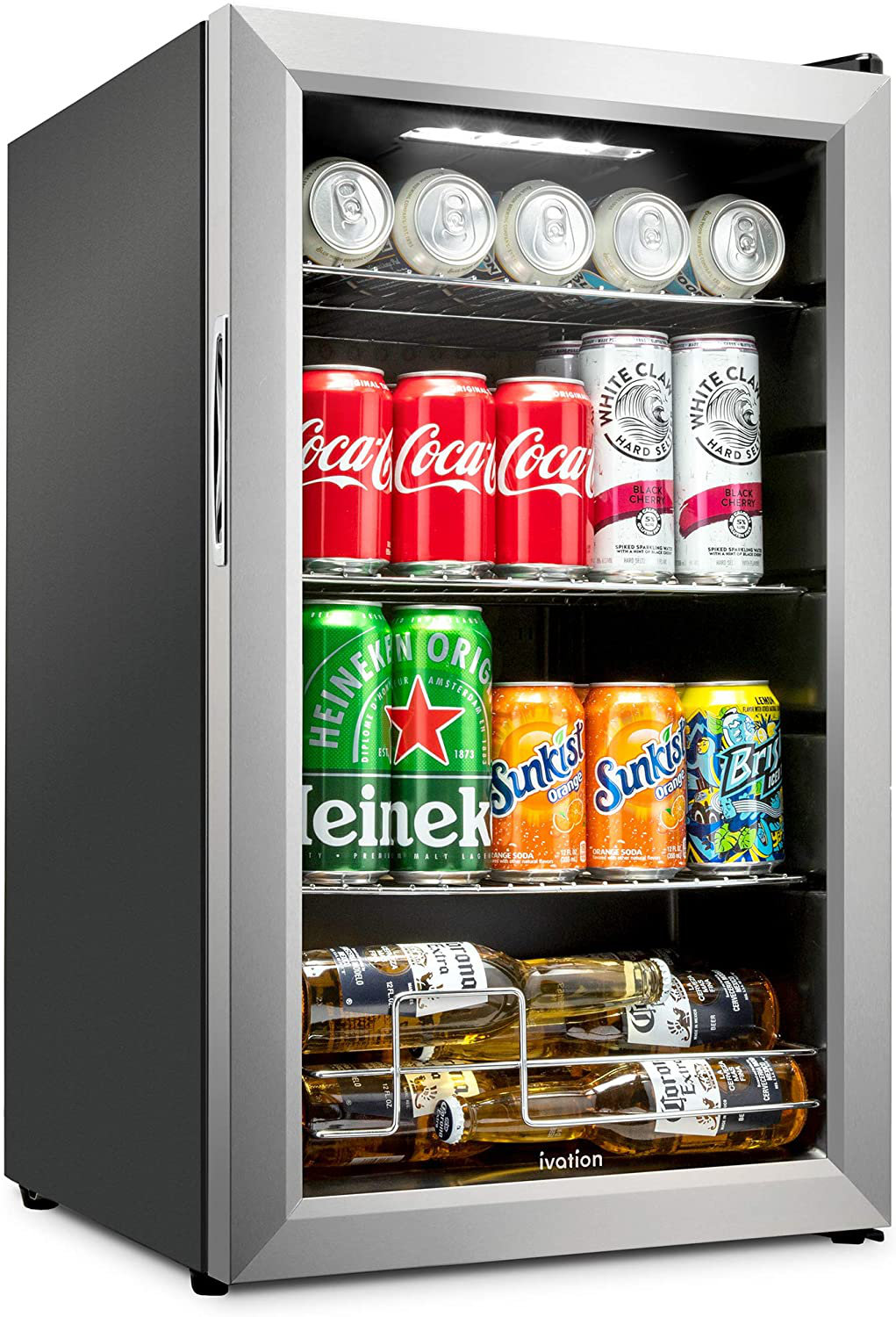 Ivation 101 Cans 12 Oz Freestanding Beverage Refrigerator Reviews Wayfair