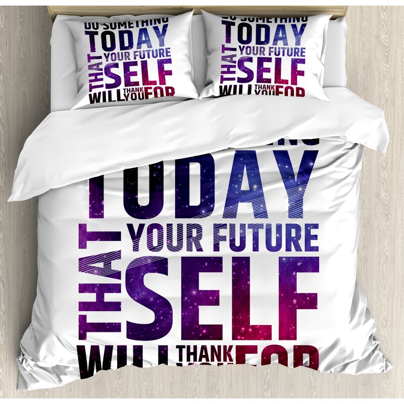 Ambesonne Inspirational Do Something Today That Your Future Self