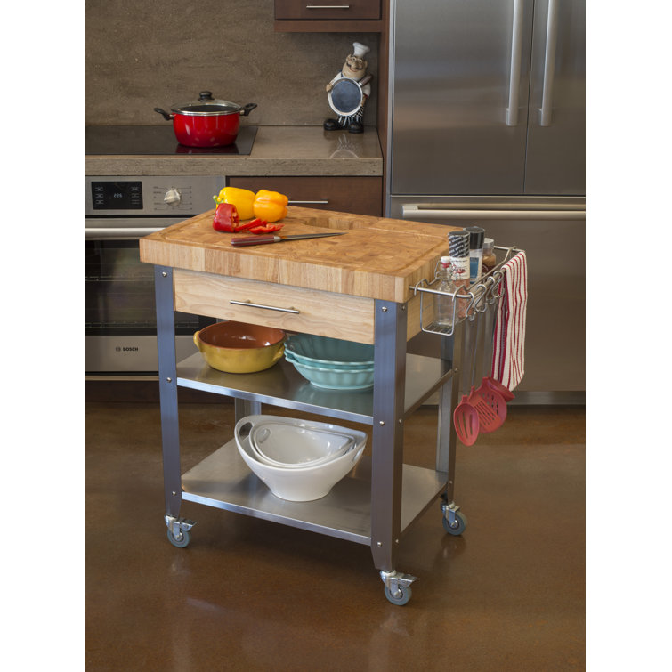 Rebrilliant Francis Butcher Block Reviews Wayfair