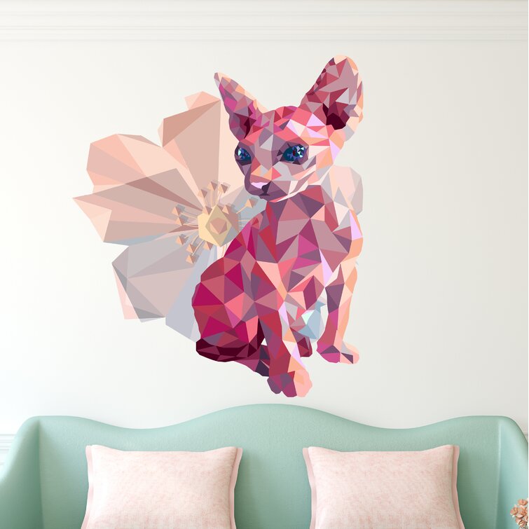 Abstract Cat II Wall Decal Sticker