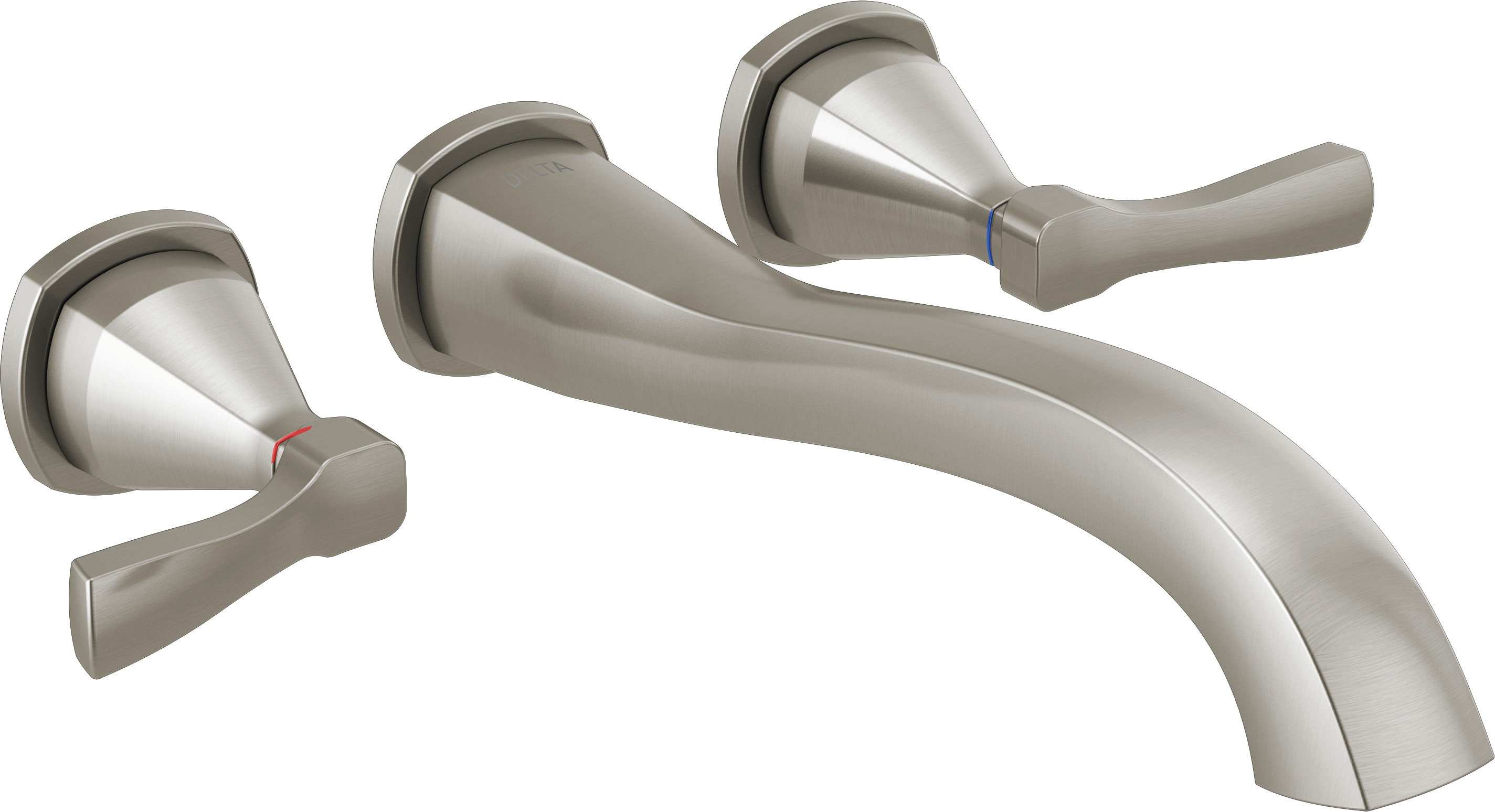 Delta Stryke Double Handle Wall Mounted Roman Tub Faucet Trim
