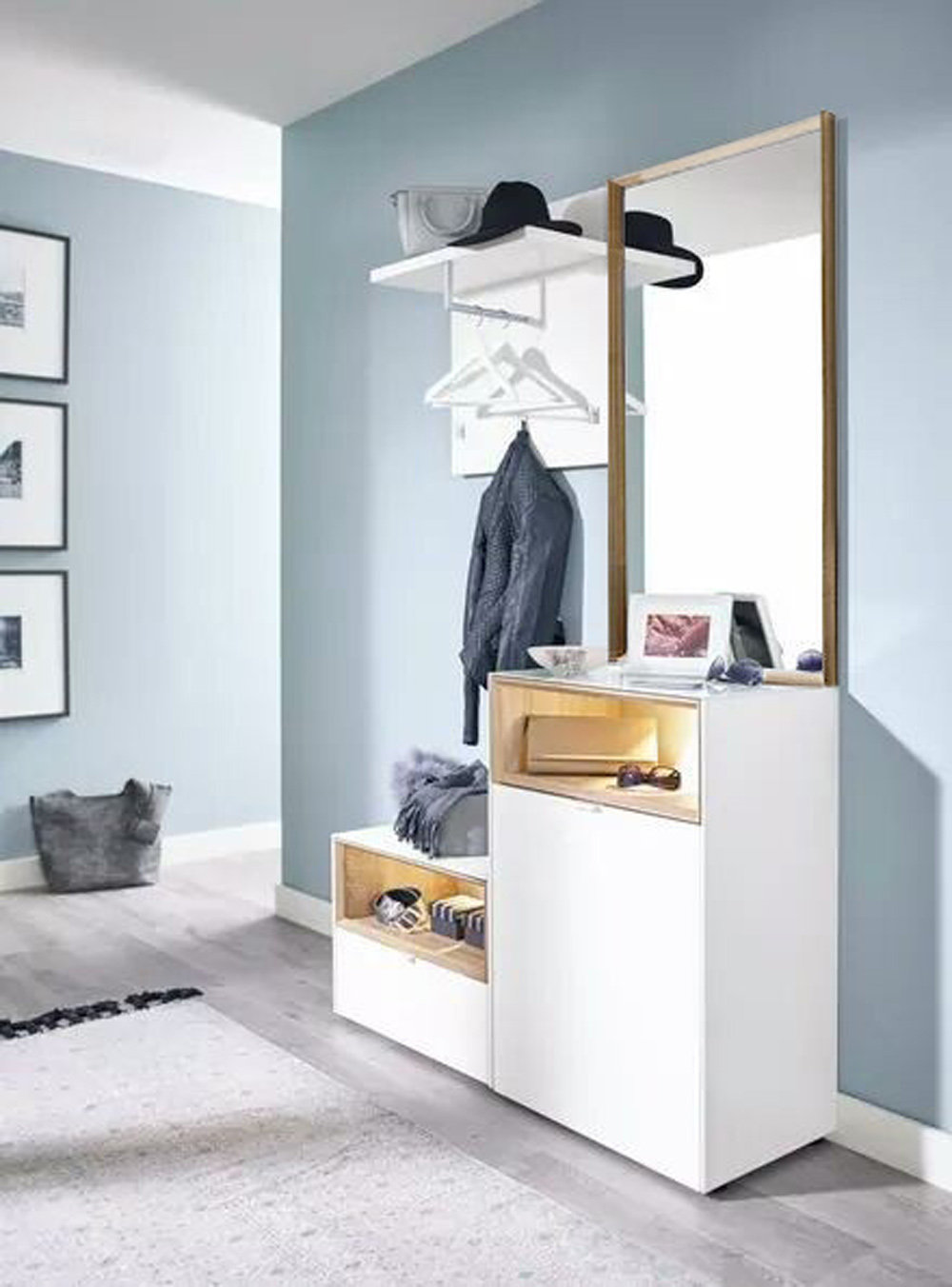 hallway shoe bench on Brayden Studio Crebilly Hall Tree With Bench And Shoe Storage Wayfair