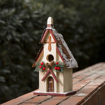 Wilco Home Wood And Metal 10 3 In X 8 3 In 6 8 In Barn Birdhouse Reviews Wayfair