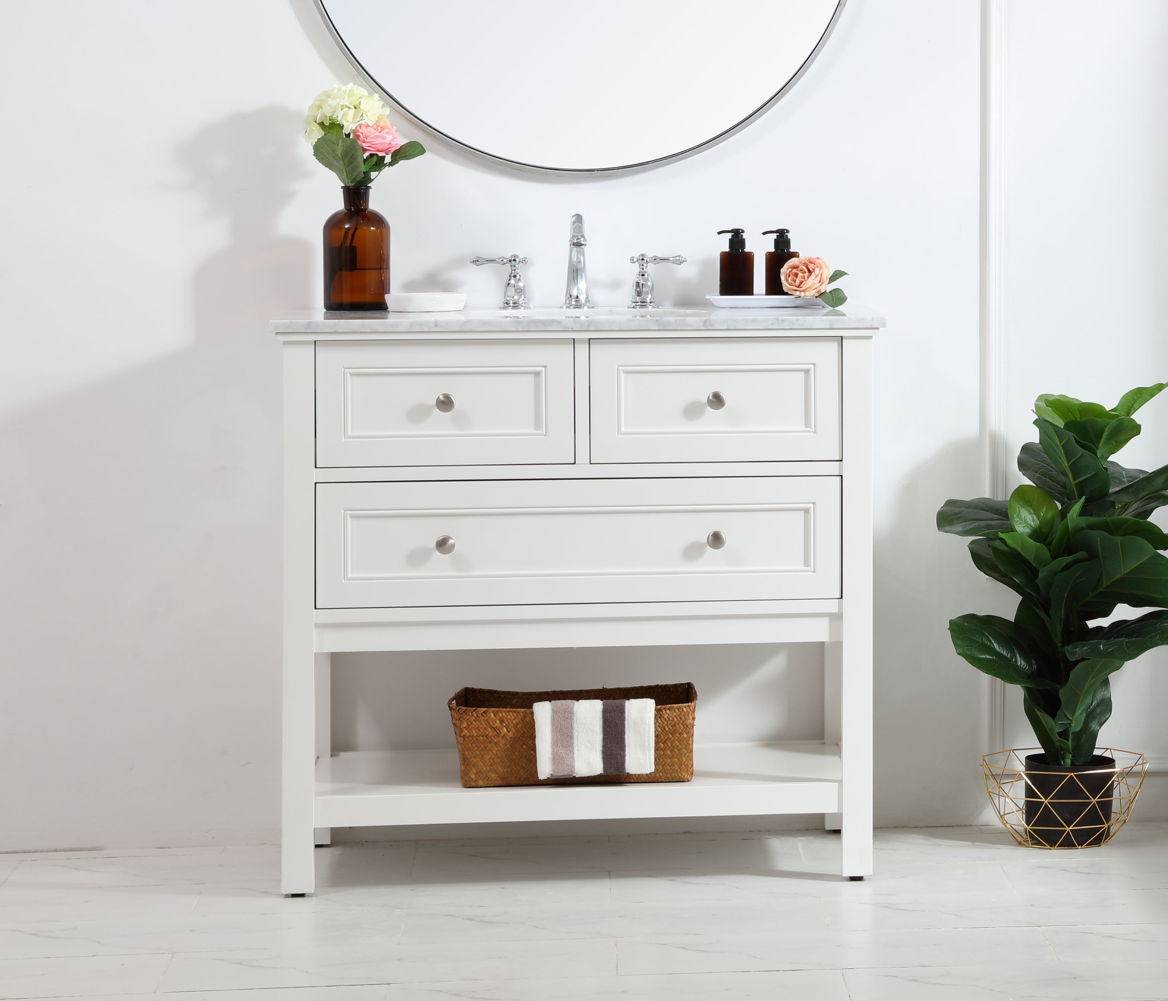 Voss 9" Single Bathroom Vanity Set Voss 9" Single Bathroom Vanity Set