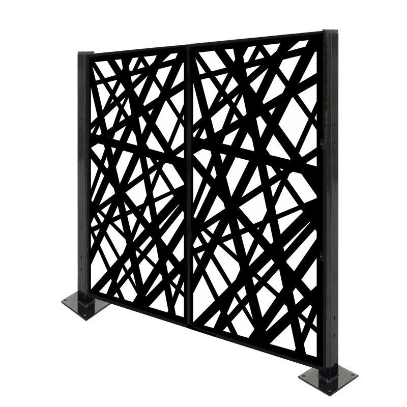 Porpora 4 5 Ft H X 4 5 Ft W Metal Privacy Screen Wayfair