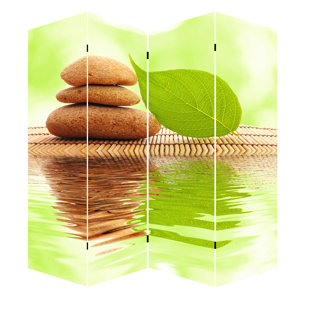 Go to store & view more images World Menagerie Sage Pebble 4 Panel Room Divider