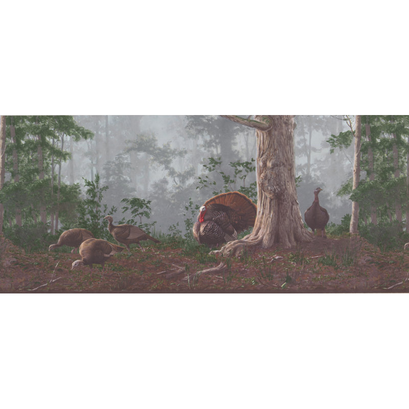 Winston Porter Crumbley Wild Turkey In Shady Forest Modern 10 25