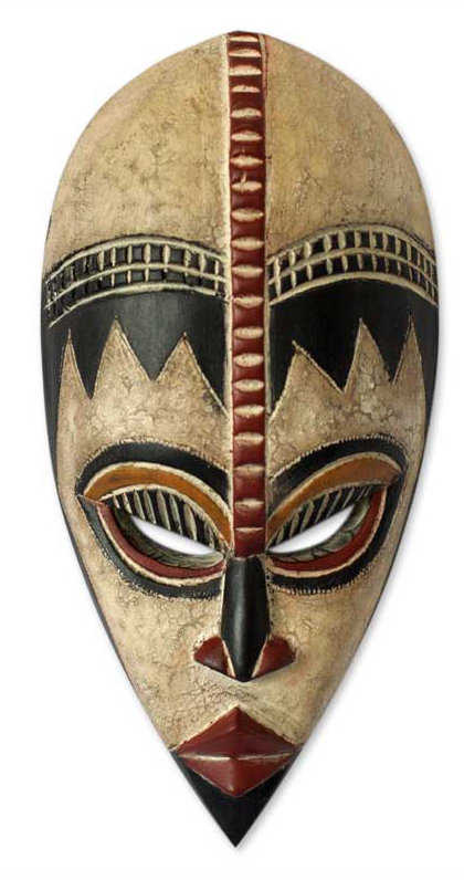 World Menagerie Dougie Protect My Baby Nigerian Wood Mask Wall Decor Wayfair