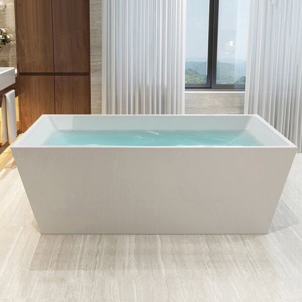 Vanity Art 67" x 32" Freestanding Soaking Bathtub ...