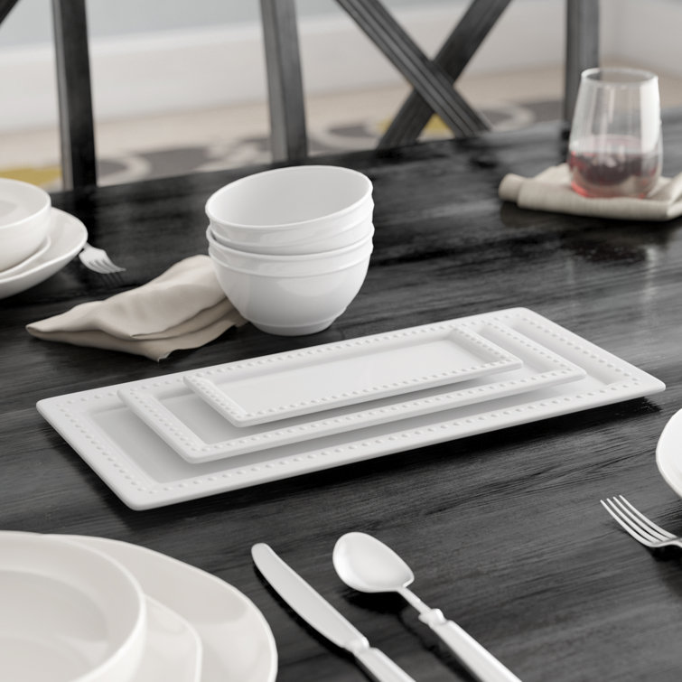 rectangular dinnerware sets
