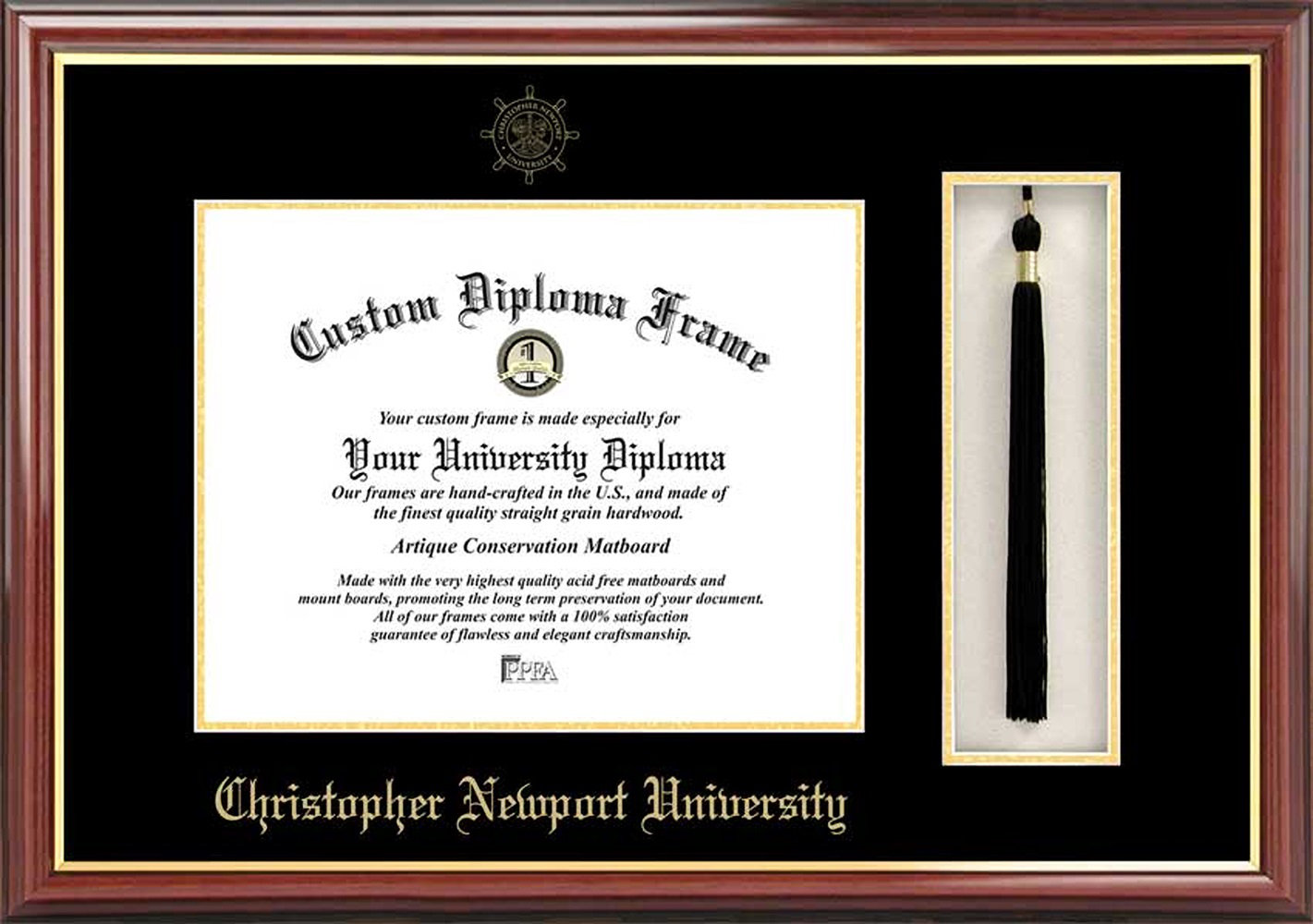 Diploma Frame Deals Christopher Newport University Petite Tassel Picture Frame Wayfair