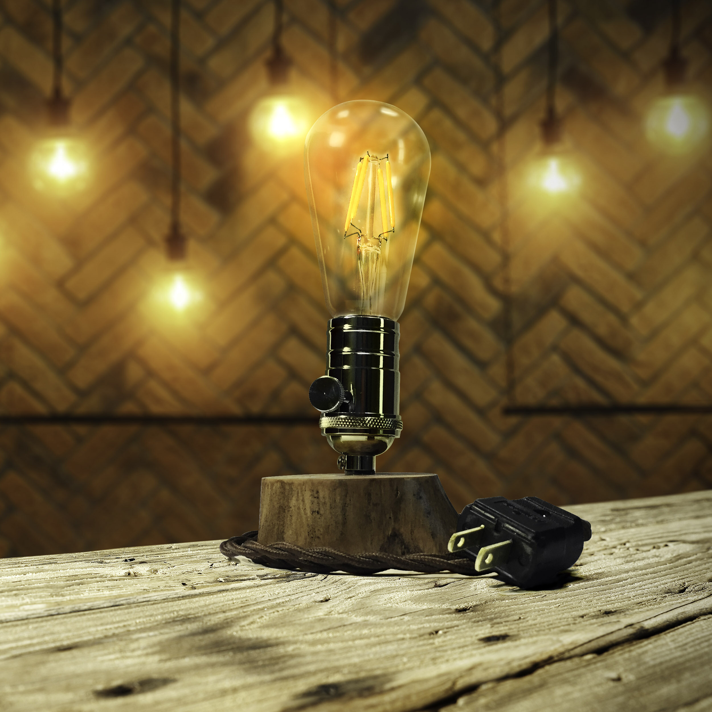 bulb tree shaped table lamp