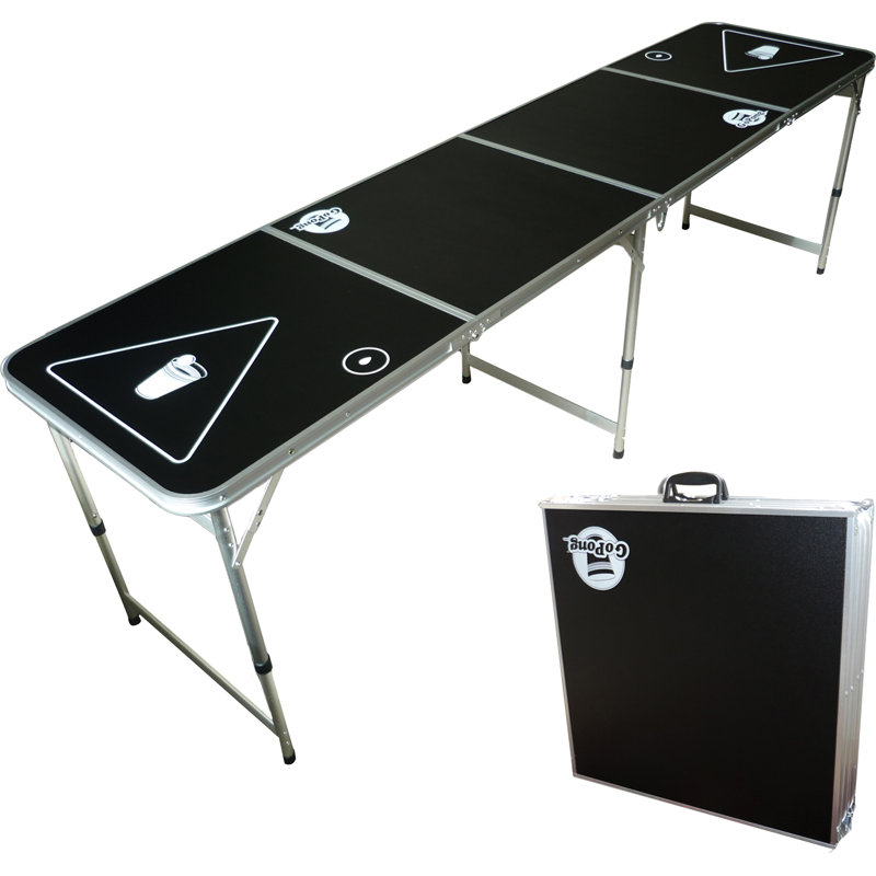 Gopong Portable Beer Pong Table Reviews Wayfair Portable Beer Pong Table